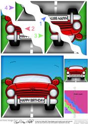 Sports Car Wavy Corner Side Stacker Topper
