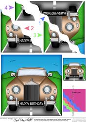 Rolls Royce Car Wavy Corner Side Stacker Topper