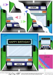 Single Decker Bus Wavy Corner Side Stacker Topper