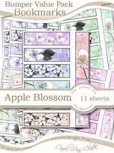 Bumper Value Pack of Apple Blossom Bookmarks