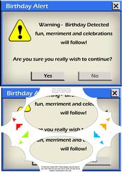 A5 Novelty Fun Computer Greetings Scallop Corners N Pyramage