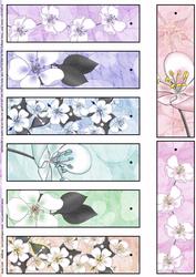 Pretty Apple Blossom Bookmarks