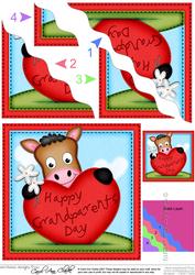 Gigi Horse's Grandparents Day Heart Wavy Corner