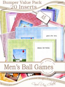 Bumper Value Pack of Men's Ball Games A5 Inserts