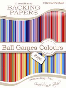 Backing Papers in Men's Ball Games Colours
