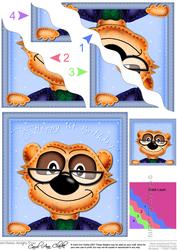 Frank Meerkat 1st Birthday Wavy Corner Side Stacker