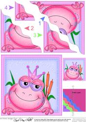Freya Frog 2nd Birthday Wavy Corner Side Stacker