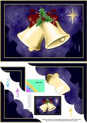 A5 Xmas Bells Scallop Corner Side Stacker