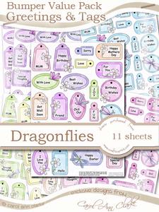 Bumper Value Pack of Dragonfly Greetings