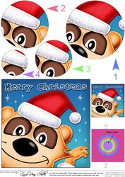 Xmas Eric Meerkat Circle Pyramage Topper