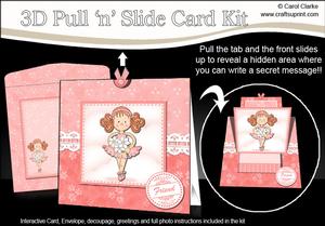 3D Betzi Ballerina Pull N Slide Kit with 3D Decoupage