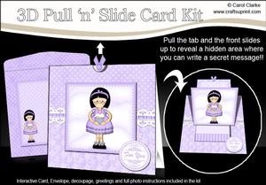 3D Roz's Cupcake Pull N Slide Kit with 3D Decoupage