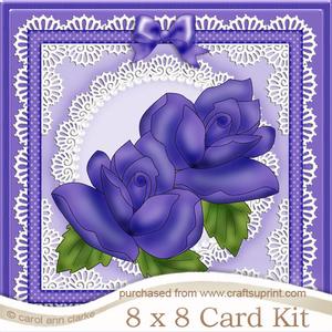 8 x 8 Just Roses Kit with 3D Decoupage