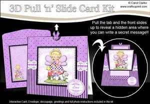 3D Fairy Fiz's Butterfly Pull N Slide Kit with 3D Decoupage