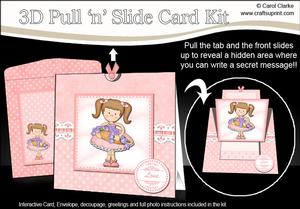 3D Liz's Flower Basket Pull N Slide Kit with 3D Decoupage