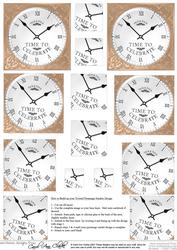 Time to Celebrate Clock Twisted Pyramage Sheet