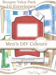Bumper Value Pack of C6 Envelopes in Men's DIY Colours