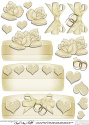 Wedding Cake 3D Decoupage Designs