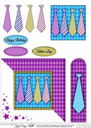 Men's Ties Quick Card with Decoupage