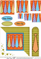Men's Ties Quick Card with Pyramage