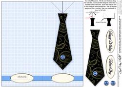Man's Shirt & Tie Quick Card with Decoupage