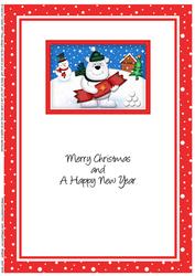 A5 Xmas Ben Polar Bears Cracker Matching Insert