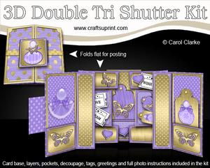 3D Perfumes Double Tri Shutter Card Kit