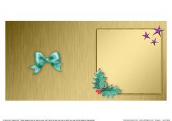 Elegant Christmas Greeting Matching Insert Square Portrait
