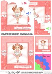 Betzi Ballerina Shell Edged Corner Side Stacker