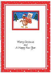 A5 Xmas Percy the Turkey Matching Insert