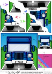 Fun Lorry U Passed Wavy Corner Side Stacker Topper