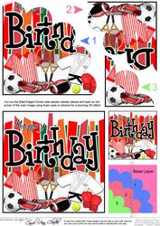 Birthday Sports & Games Shell Edged Corner Side Stacker