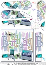 Birthday Gadgets Games N Gizmos Fan Pyramage Topper