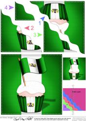 Flying the Flag Nigeria Cupcake Wavy Corner Side Stacker