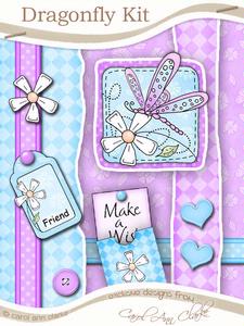 Dreamy Dragonfly Kit with Step by Step Decoupage