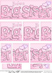 You're a Big Sister Dl Side Stacker Topper
