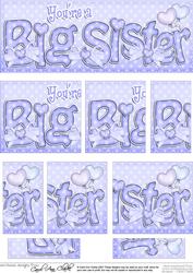 You're a Big Sister Dl Side Stacker Topper
