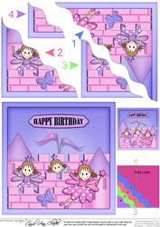 Birthday Fairy Castle Wavy Corner Side Stacker