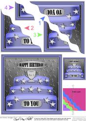 Birthday Cake Wavy Corner Side Stacker