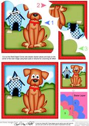 Rusty the Dog Shell Edged Corner Side Stacker