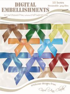 Mens DIY Twill Bow Digital Embellishments