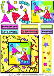 Let's Party!! Quick Card with Decoupage