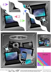 Birthday Gadgets N Gizmos Wavy Corner Side Stacker