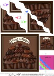 Birthday Chocolates Wavy Corner Side Stacker