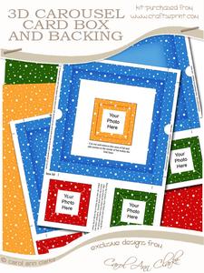 3D Christmas Coordinating Card Box Kit