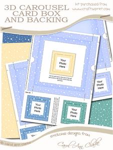 3D Christmas Coordinating Card Box Kit