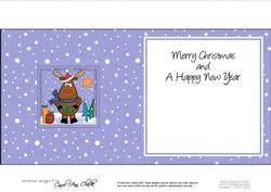 Xmas Rudolph Matching Insert Square Landscape