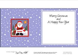 Xmas Gingerbread Man Matching Insert Square Landscape