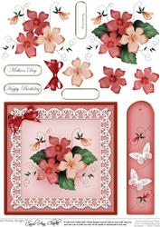 Pretty Viola Quick Card with 3D Decoupage