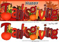 Large Dl Thanksgiving Quick Card with 3D Decoupage